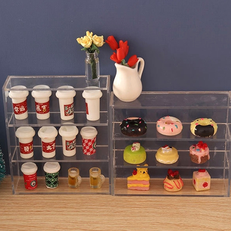 1Pc 1:12 ドールハウスミニチュア多層ラック食器棚収納 - Home Cooking Kitchen のレビューと価格