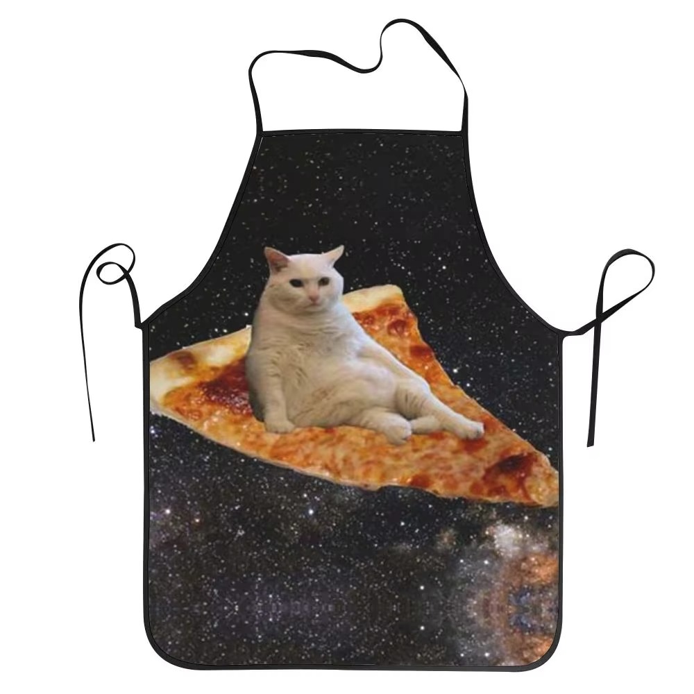 1PC ユニセックススペースピザ猫エプロン大人のシェフ調理キ - Home Cooking For Cats のレビューと価格