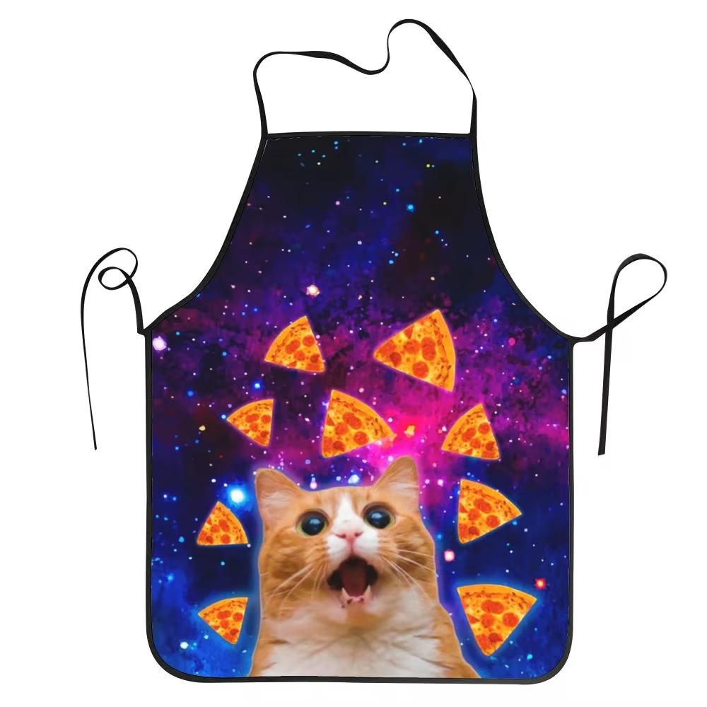 1PC ユニセックススペースピザ猫エプロン大人のシェフ調理キ - Home Cooking For Cats のレビューと価格