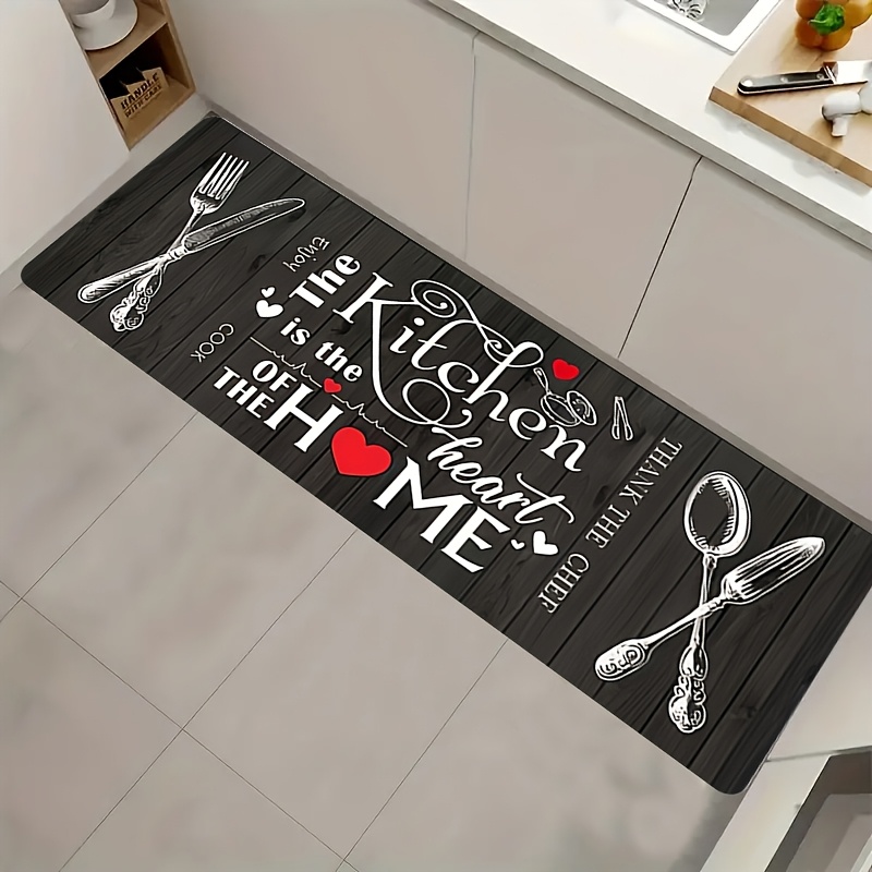 キッチンハートシェフ調理器具名言プリントフロアランナー滑り止 - Home Cooking Quotes のレビューと価格