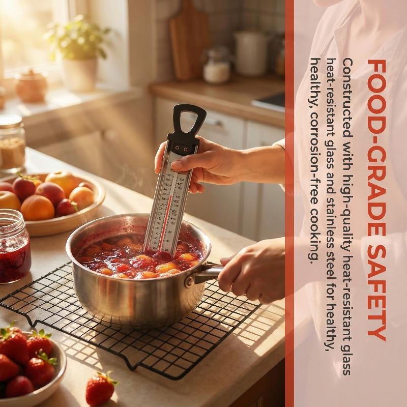 家庭用キッチンステンレス製キャンディ温度計、ジャムや砂糖シロ - Home Cooking Reading のレビューと価格
