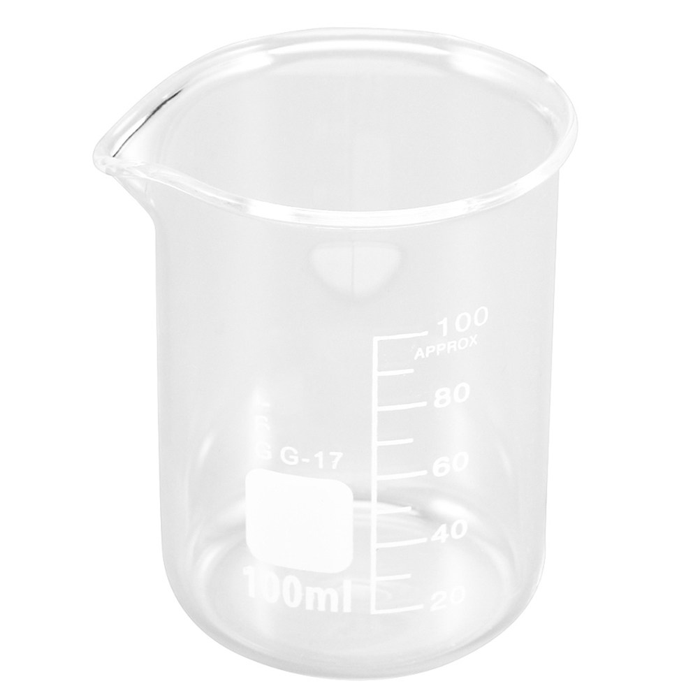 100mlの透明度の高いガラス製ビーカー。目盛りが付いており - Home Cooking Recipe のレビューと価格