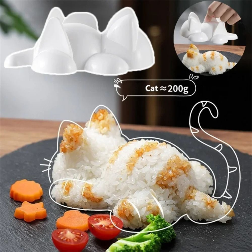 新しい猫型おにぎり型 DIY 再利用可能なおにぎり型 食品グ - Home Cooking For Cats のレビューと価格