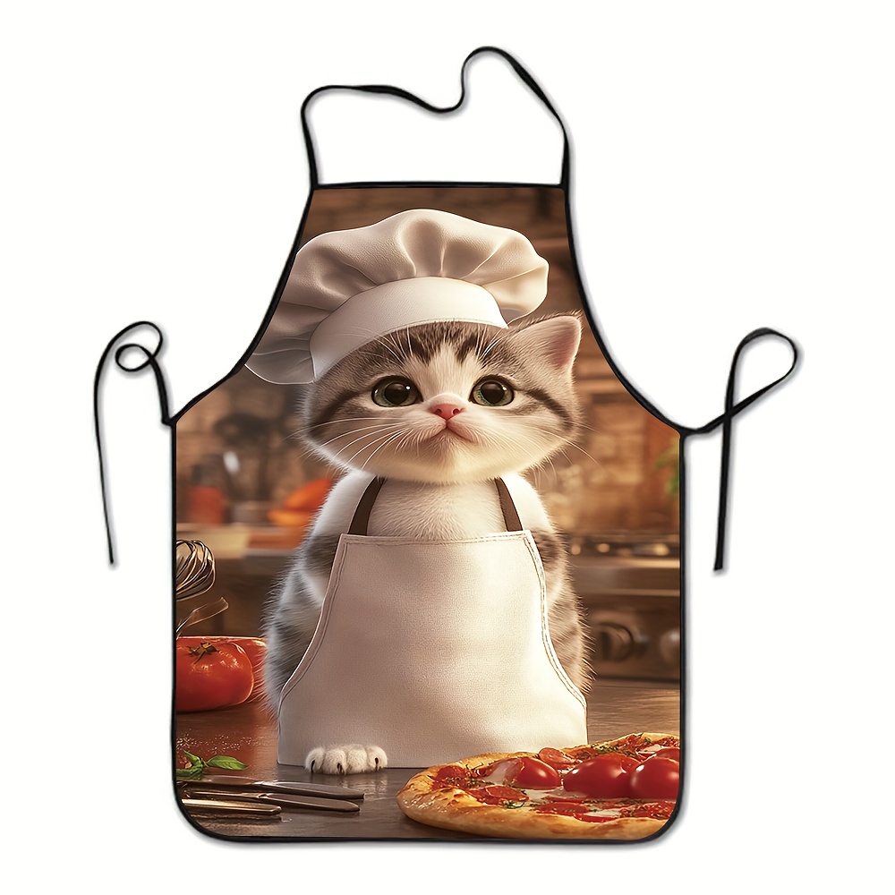 ユニセックスキッチンエプロン1枚、シェフ、猫、ピザの高品質プ - Home Cooking For Cats のレビューと価格