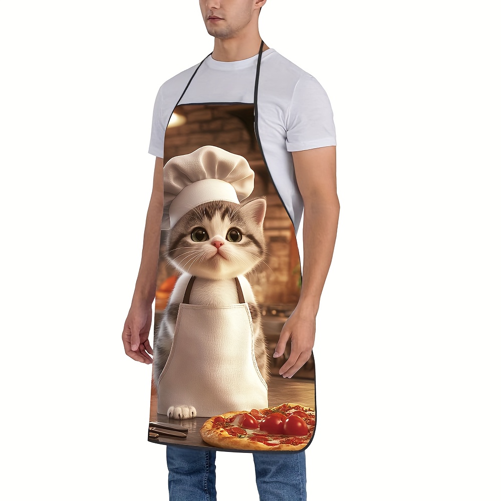 ユニセックスキッチンエプロン1枚、シェフ、猫、ピザの高品質プ - Home Cooking For Cats のレビューと価格