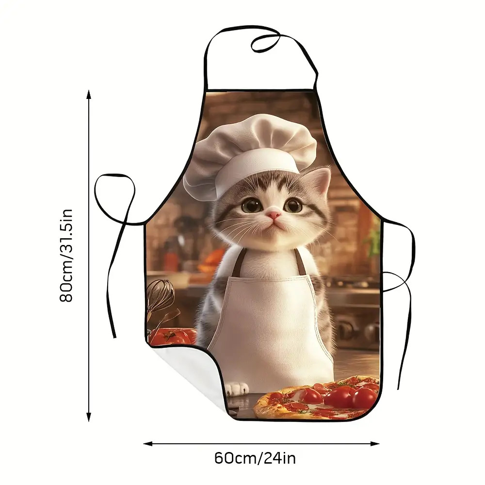 ユニセックスキッチンエプロン1枚、シェフ、猫、ピザの高品質プ - Home Cooking For Cats のレビューと価格
