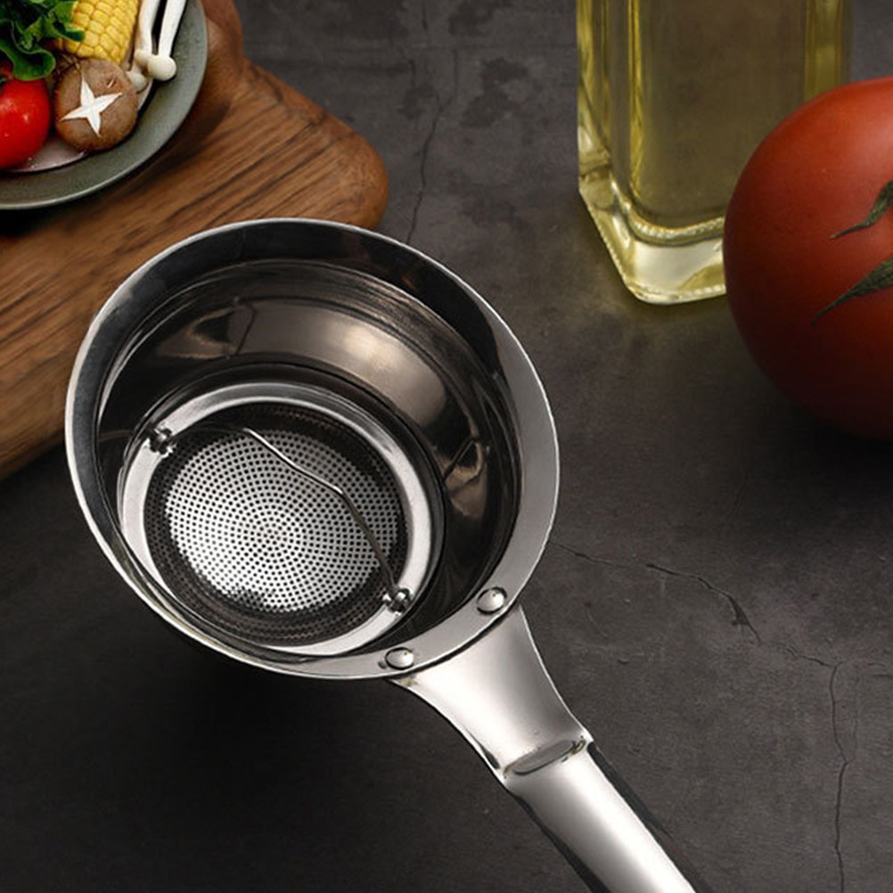 ステンレス製オイルフィルタースプーン 1個。長柄で、オイルを - Home Cooking Kitchen のレビューと価格