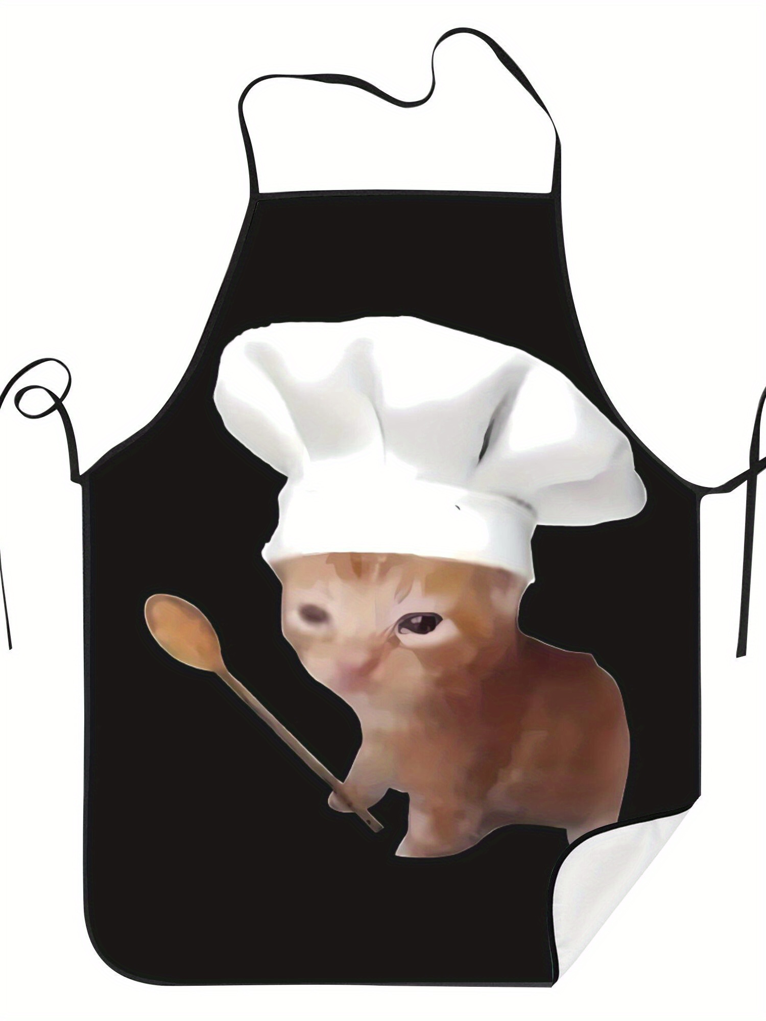面白いシェフ泣いている猫エプロン キッチンエプロン かわいい - Home Cooking For Cats のレビューと価格