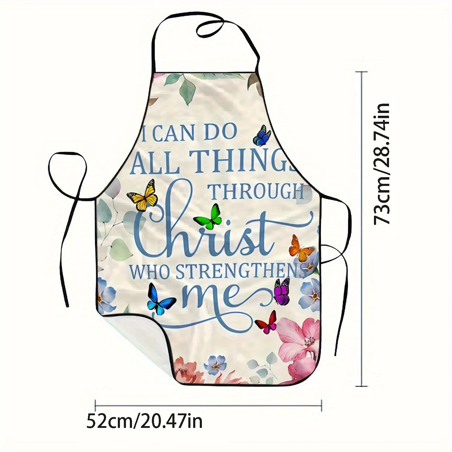 1pc インスピレーションを与える宗教的な引用と蝶の花柄プリ - Home Cooking Quotes のレビューと価格