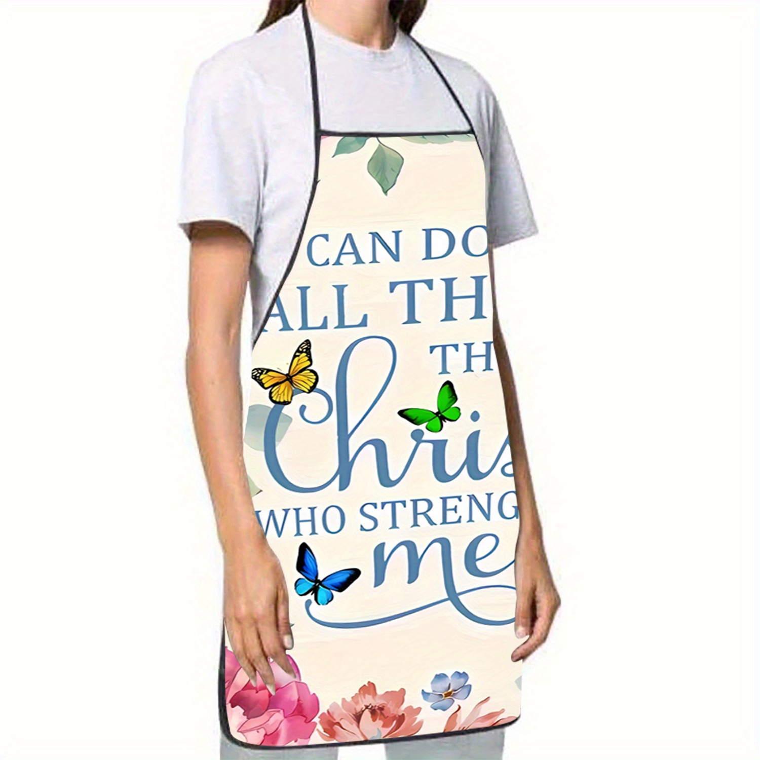 1pc インスピレーションを与える宗教的な引用と蝶の花柄プリ - Home Cooking Quotes のレビューと価格