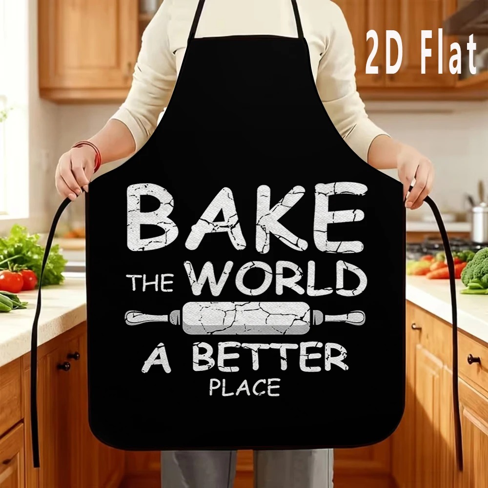 面白いベーキング引用句柄エプロン 女性用 男性用 ブラック  - Home Cooking Quotes のレビューと価格