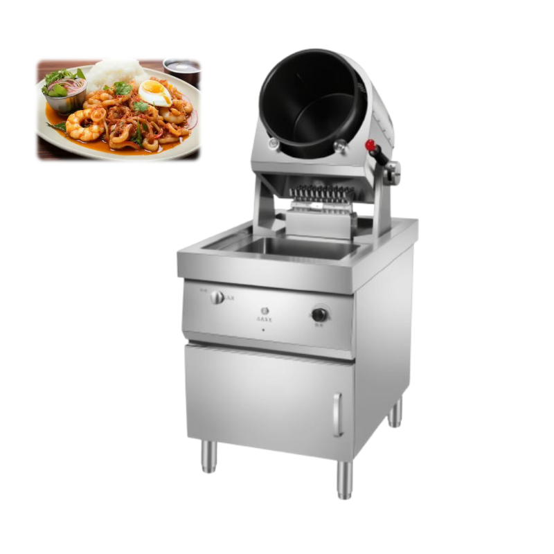 家庭用ノンスティックガス式自動麺調理炒め機ロボット販売中 - Home Cooking Fried Rice のレビューと価格