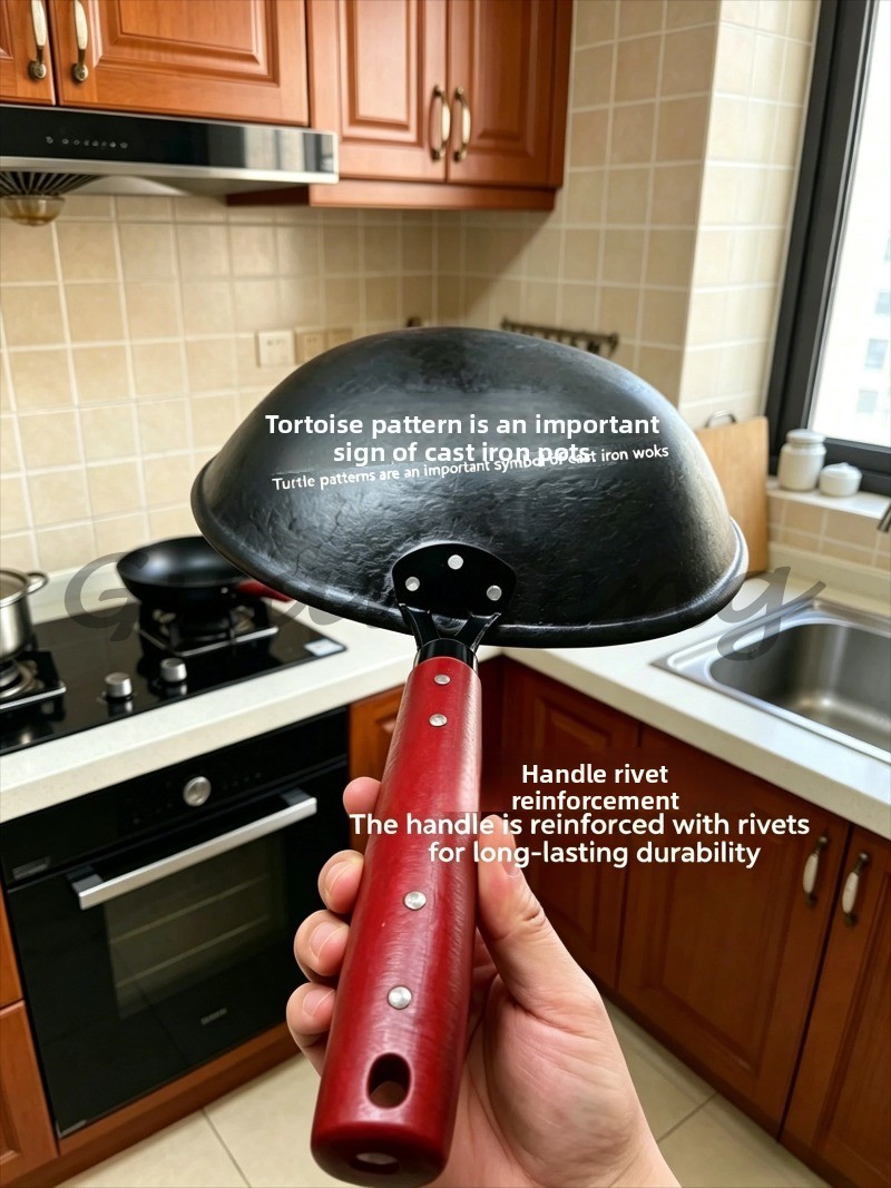 手鍛造鉄鍋、中華鍋、無塗装の健康的な鉄製調理器具、家庭用キッ - Home Cooking Chinese のレビューと価格